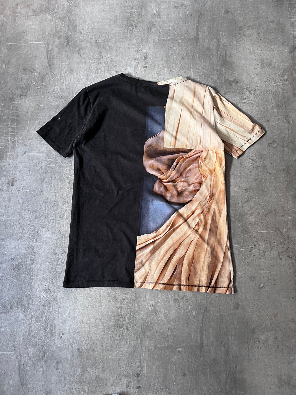 A/W 2013 Acne Studios Bijou Merc Half Print T-shirt Black Beige Men - XS