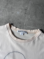 Y-3 Yohji Yamamoto x Adidas Embroidered Logo T-shirt Beige Men - M