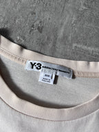Y-3 Yohji Yamamoto x Adidas Embroidered Logo T-shirt Beige Men - M