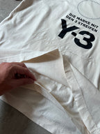 Y-3 Yohji Yamamoto x Adidas Embroidered Logo T-shirt Beige Men - M