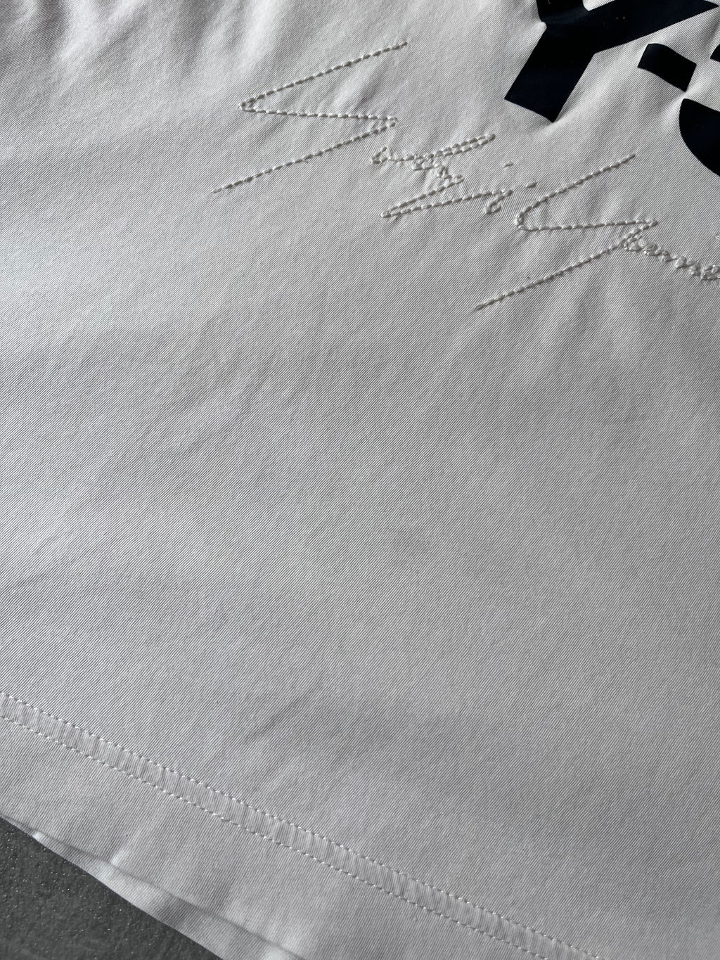 Y-3 Yohji Yamamoto x Adidas Embroidered Logo T-shirt Beige Men - M