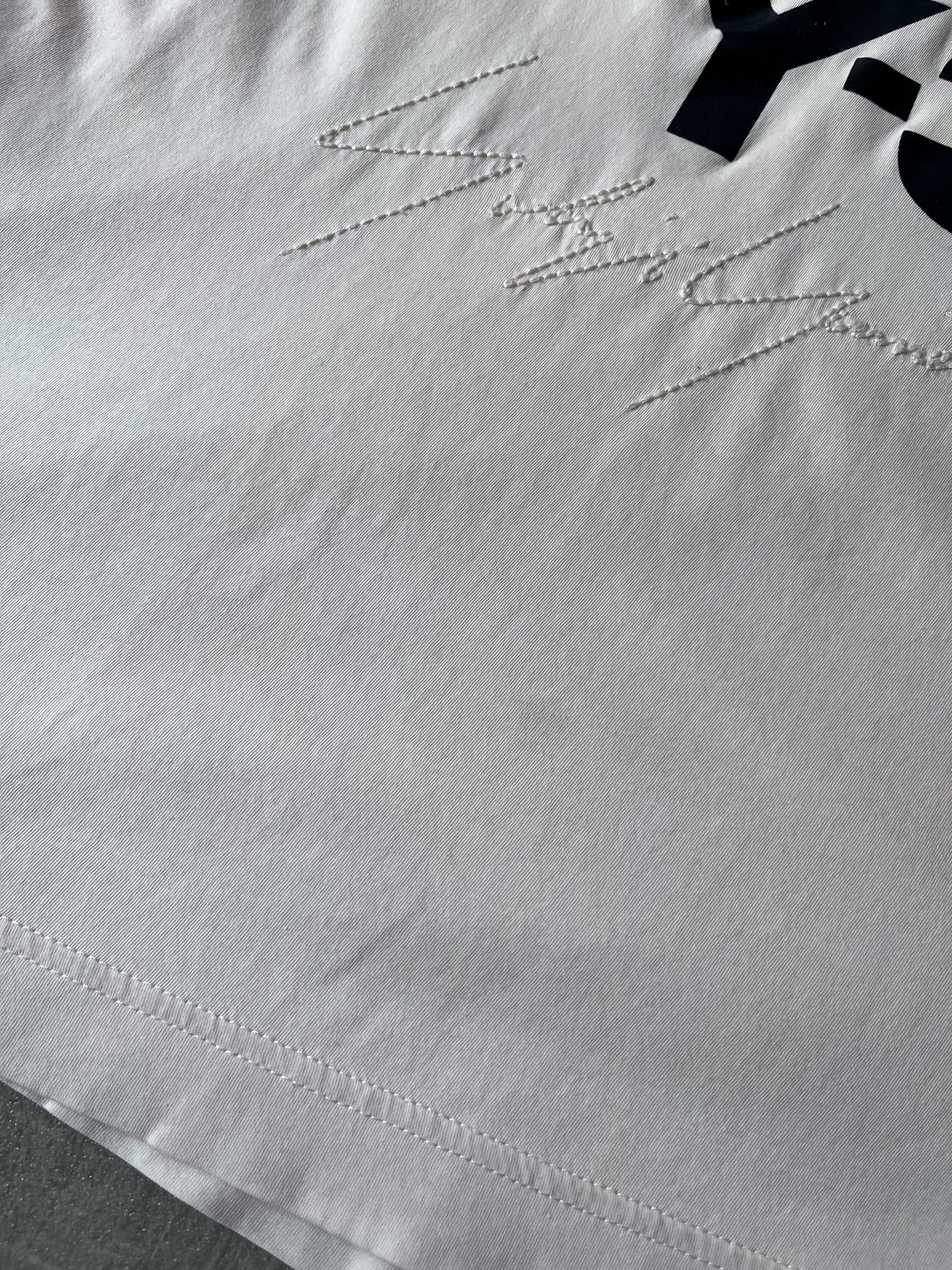 Y-3 Yohji Yamamoto x Adidas Embroidered Logo T-shirt Beige Men - M