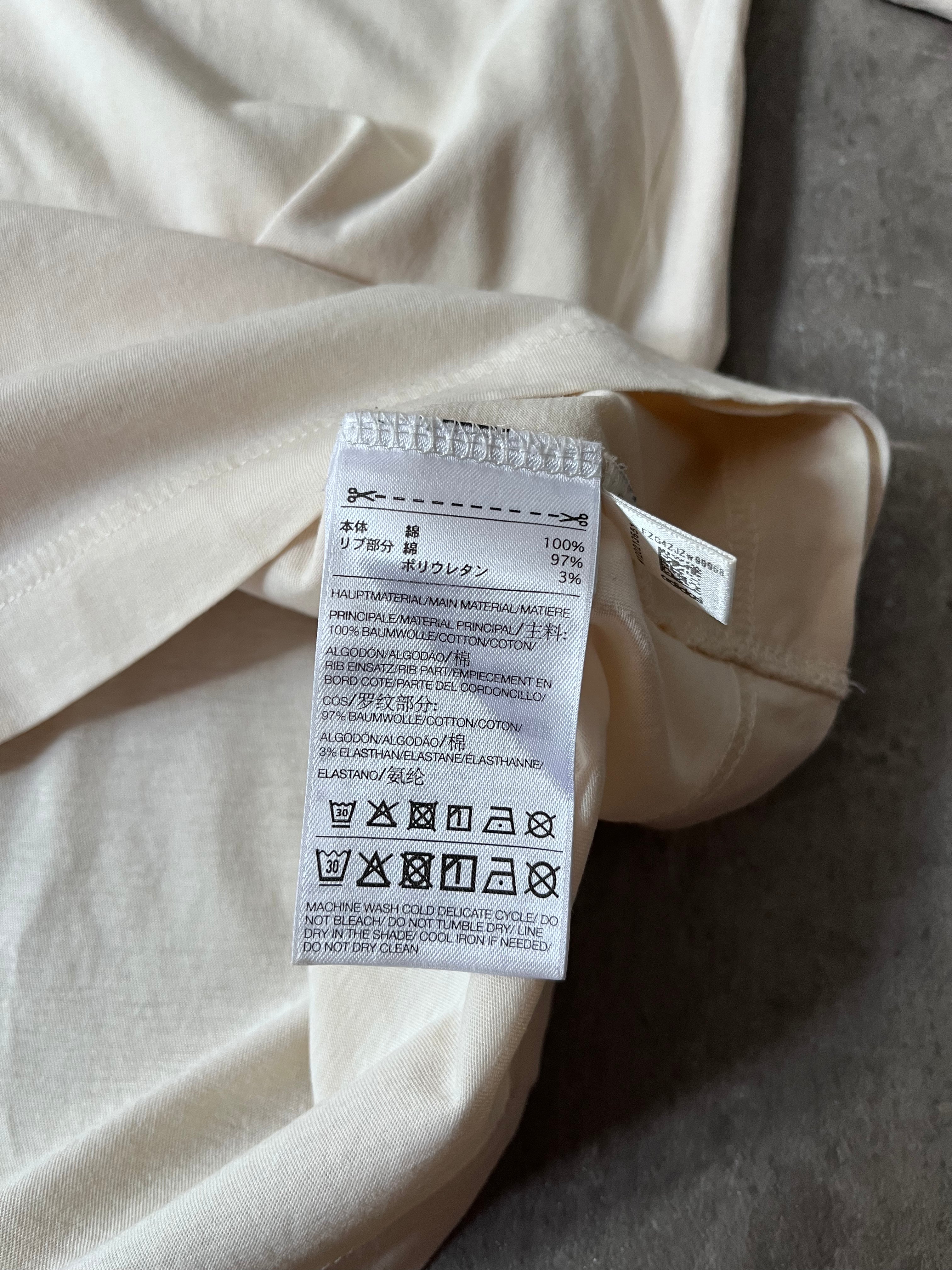 Y-3 Yohji Yamamoto x Adidas Embroidered Logo T-shirt Beige Men - M