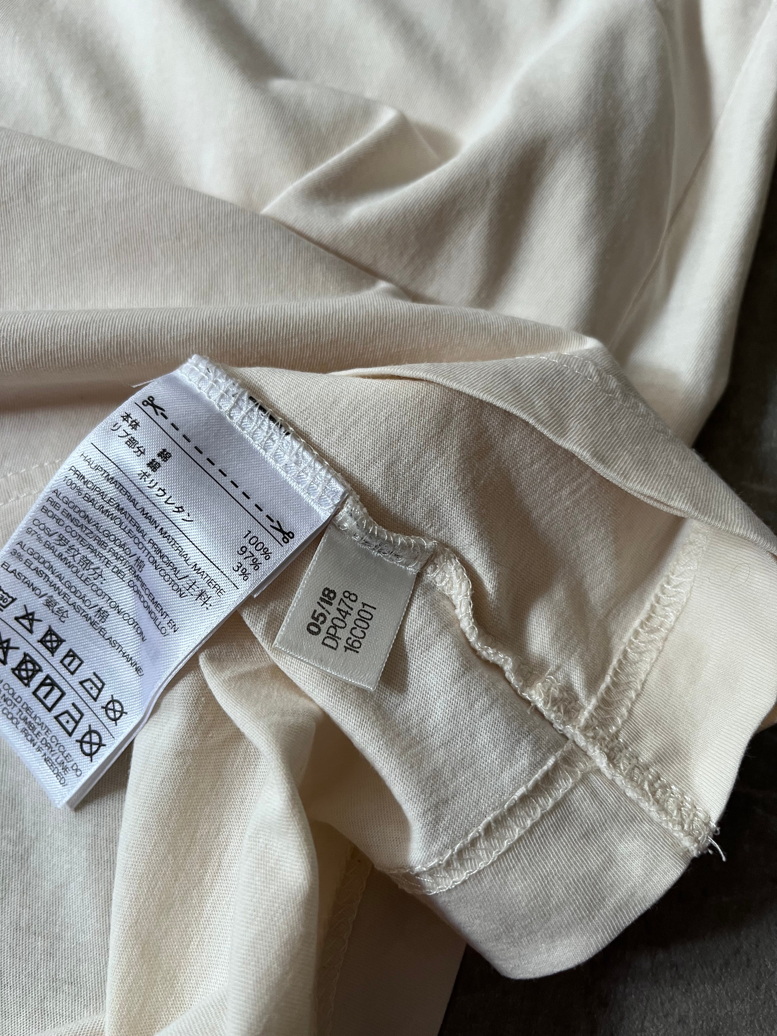 Y-3 Yohji Yamamoto x Adidas Embroidered Logo T-shirt Beige Men - M