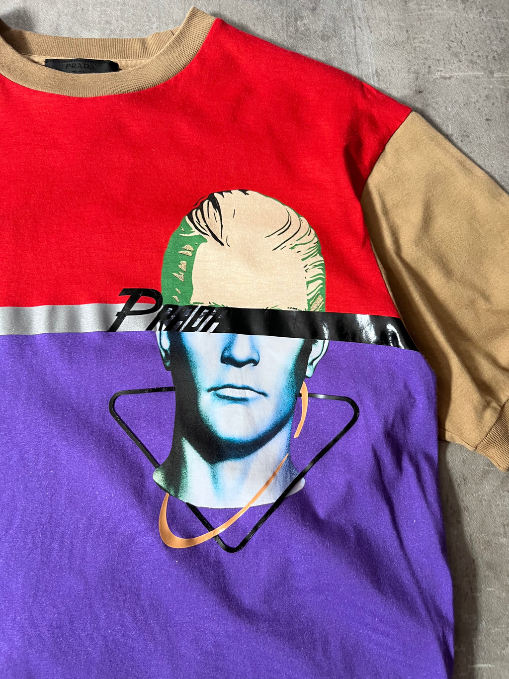 S/S 2020 Prada Bowling Face Print T-shirt Multicolor Men - S