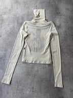 A/W 2003 Jean Paul Gaultier Eyeball Mesh Top Long Sleeve Unisex - S