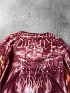 S/S 2001 Jean Paul Gaultier "Satan" Tatto Long Sleeve Red Unisex - M