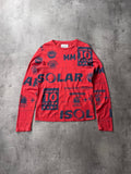 A/W 2014 Maison Margiela Solar All Over Print Long Sleeve Red Men - M