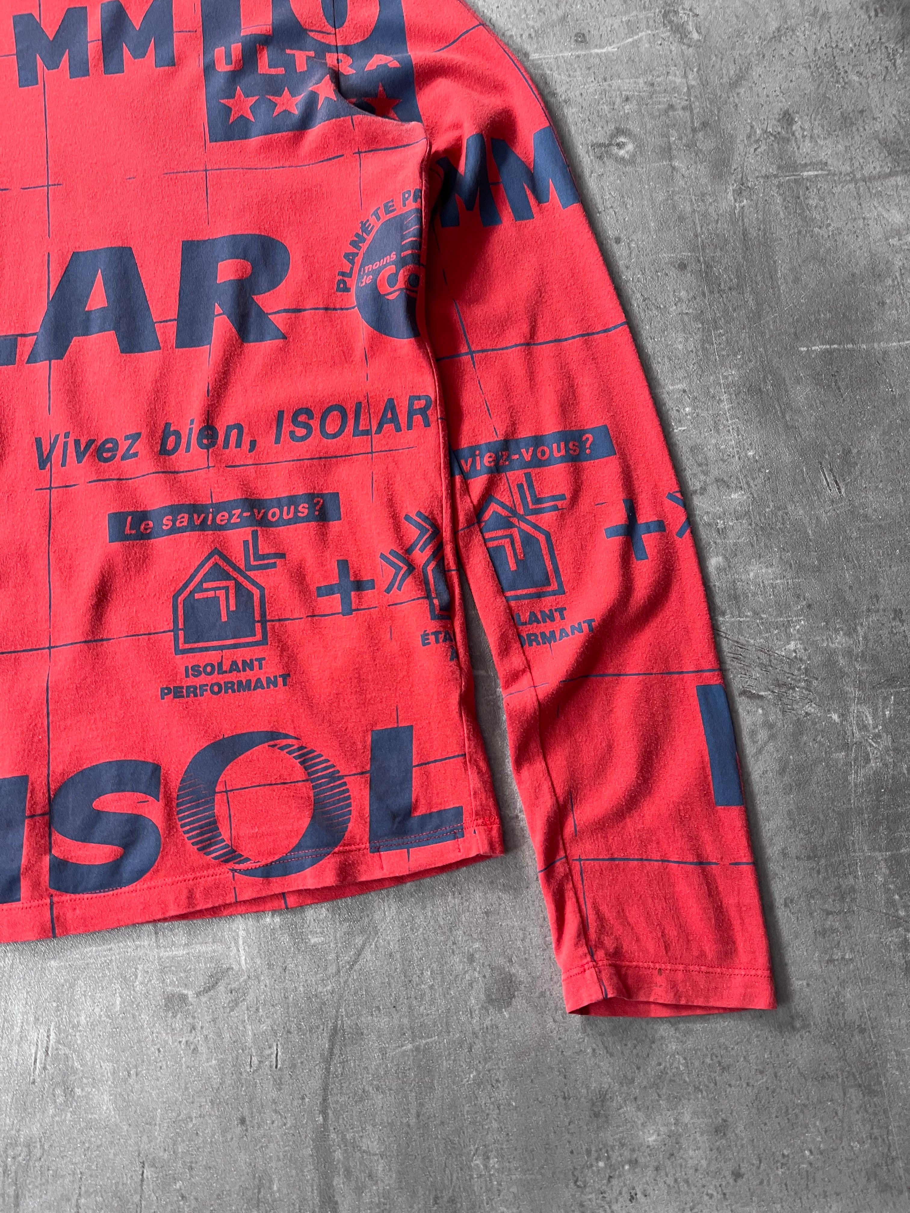 A/W 2014 Maison Margiela Solar All Over Print Long Sleeve Red Men - M
