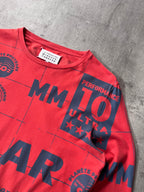 A/W 2014 Maison Margiela Solar All Over Print Long Sleeve Red Men - M