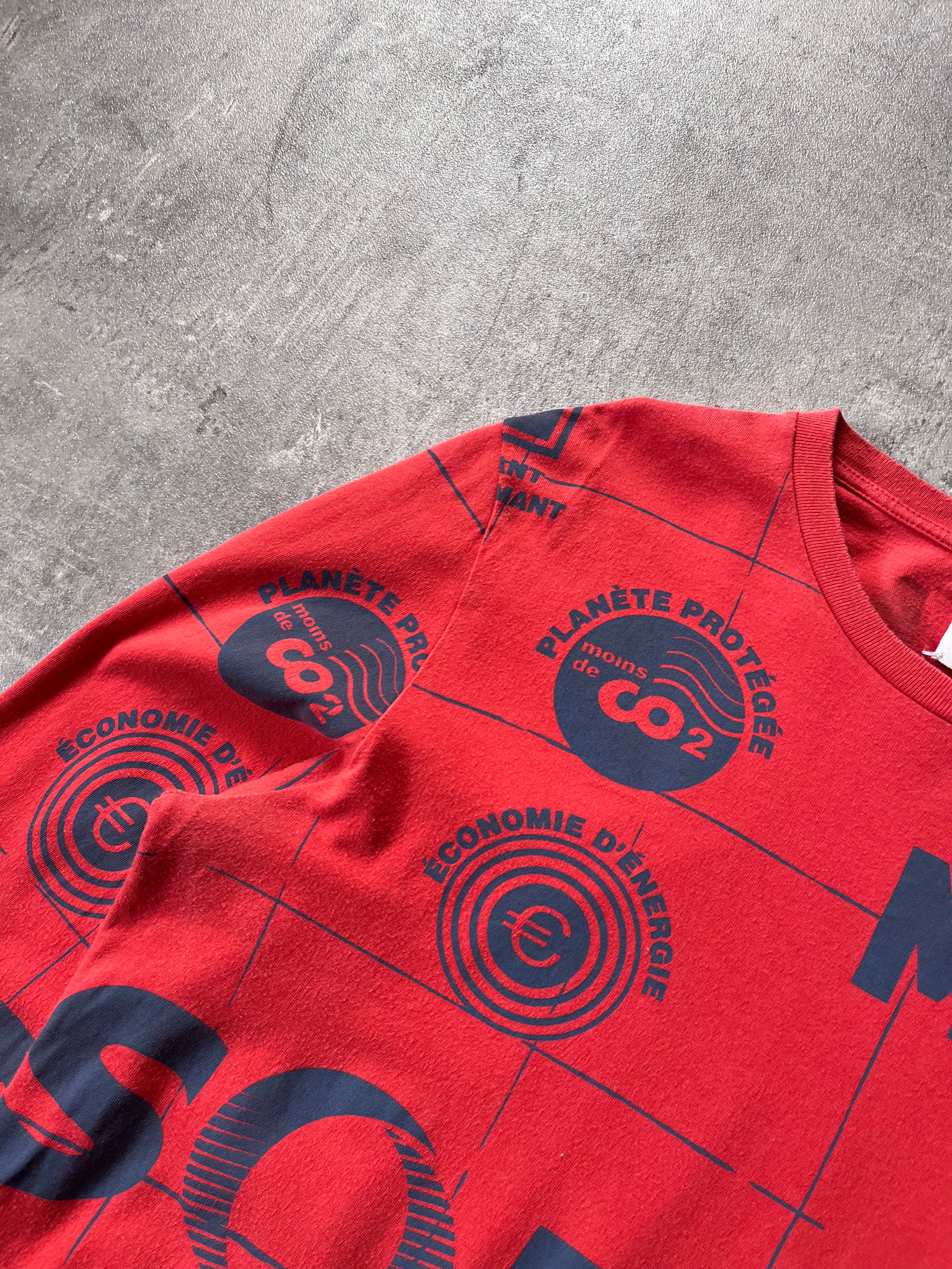 A/W 2014 Maison Margiela Solar All Over Print Long Sleeve Red Men - M