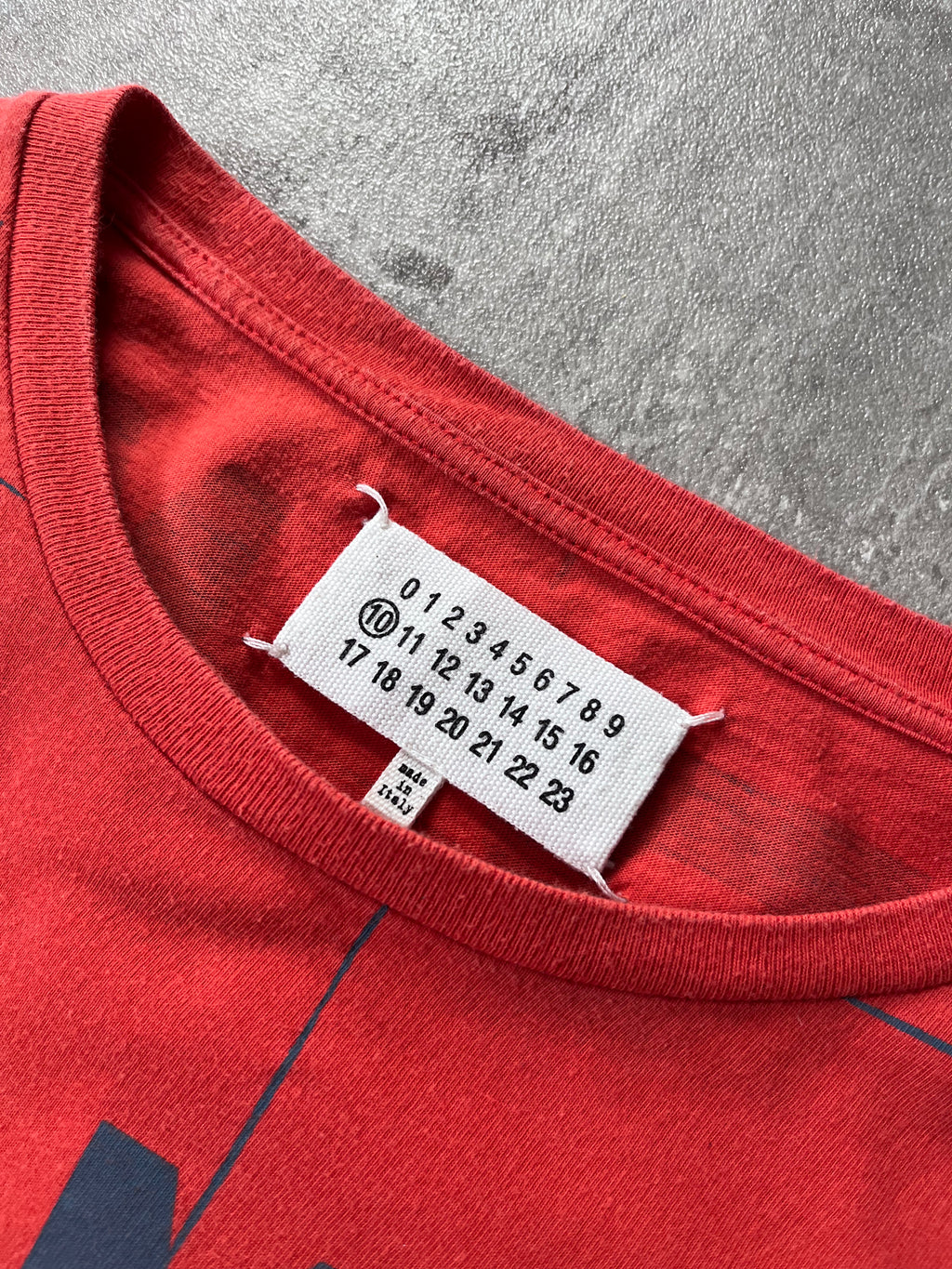 A/W 2014 Maison Margiela Solar All Over Print Long Sleeve Red Men - M