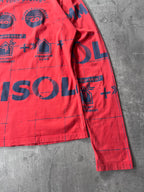 A/W 2014 Maison Margiela Solar All Over Print Long Sleeve Red Men - M