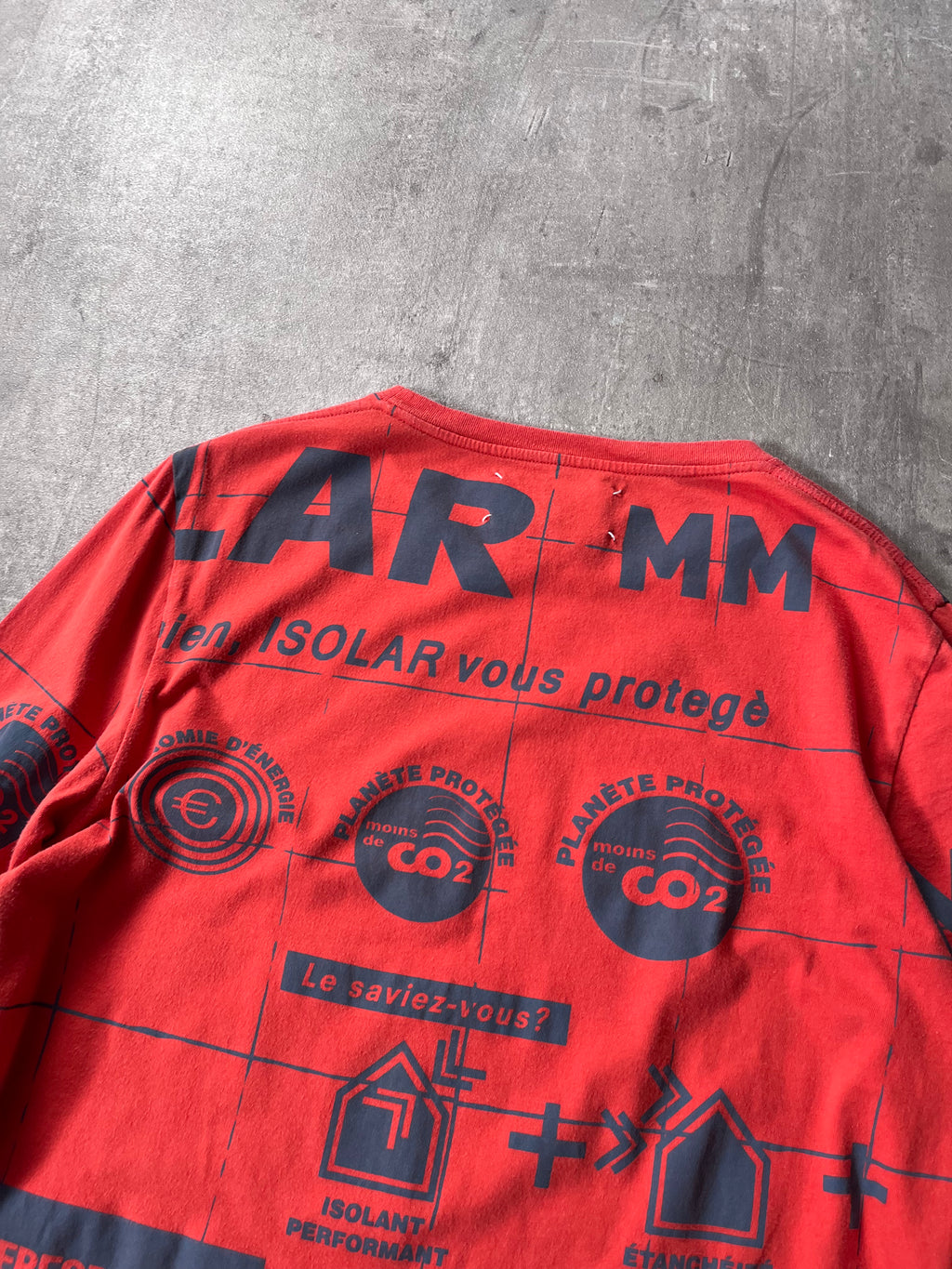 A/W 2014 Maison Margiela Solar All Over Print Long Sleeve Red Men - M