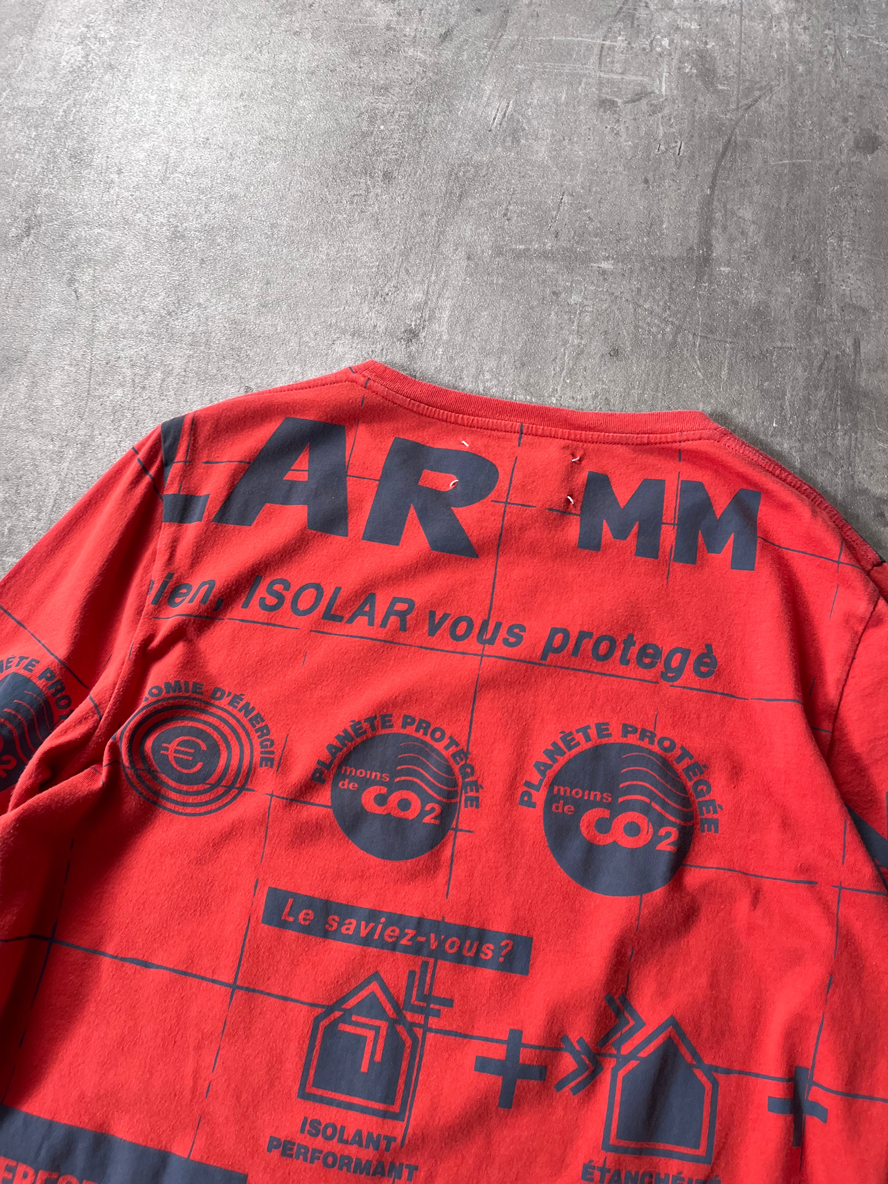 A/W 2014 Maison Margiela Solar All Over Print Long Sleeve Red Men - M