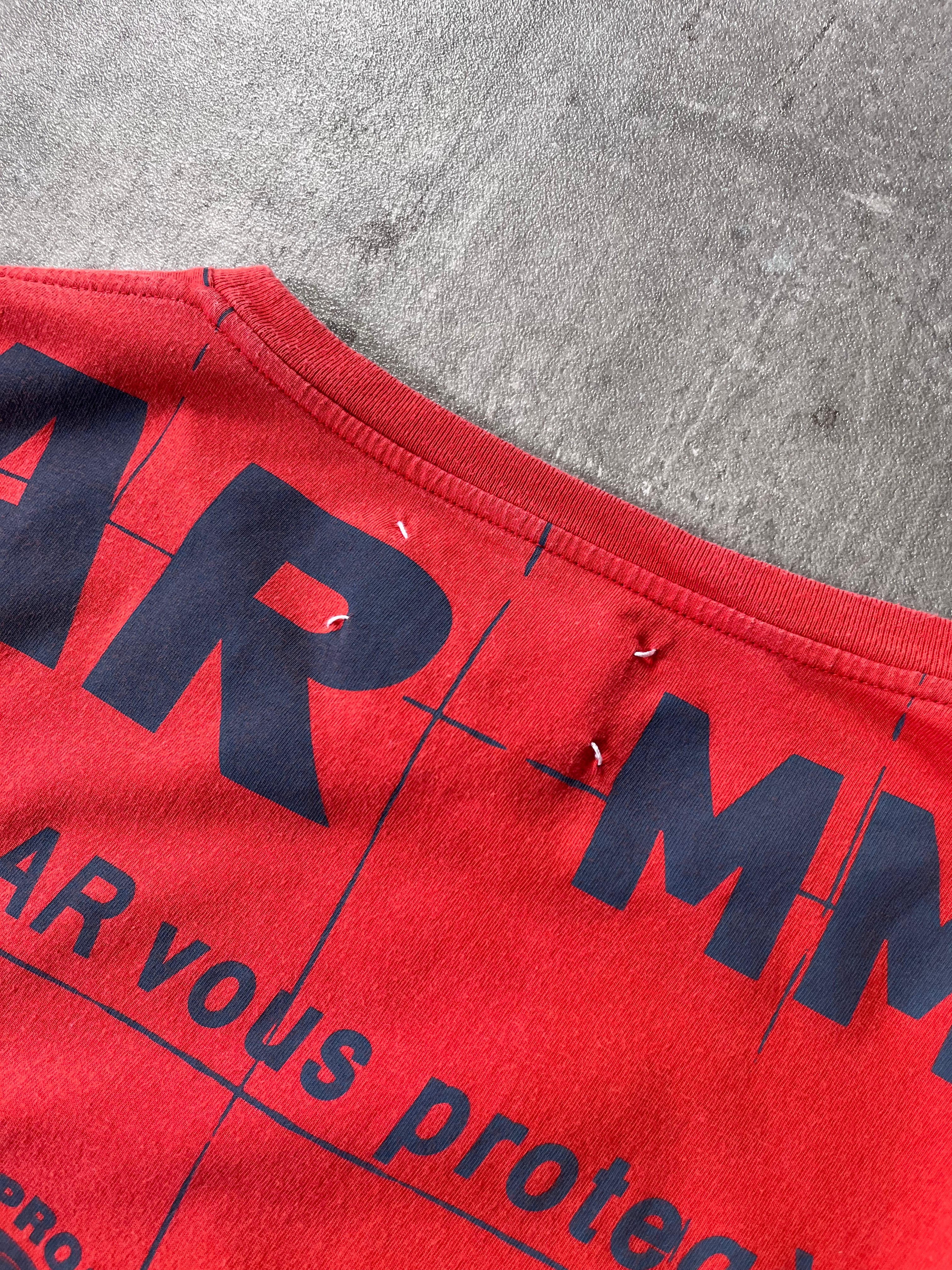 A/W 2014 Maison Margiela Solar All Over Print Long Sleeve Red Men - M