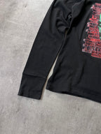 Jean Paul Gaultier Vintage Face Print Long Sleeve Black Men - M