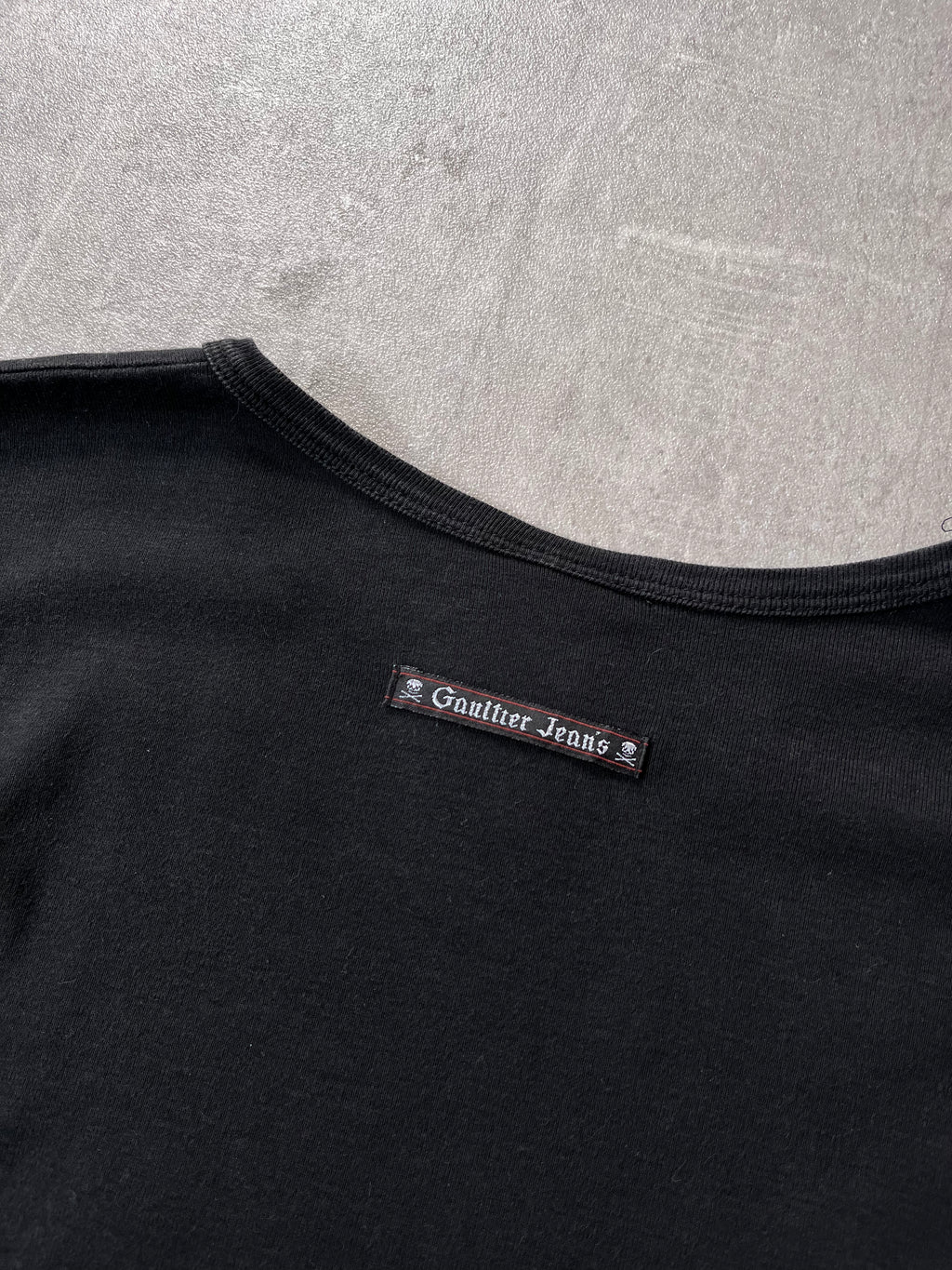 Jean Paul Gaultier Vintage Face Print Long Sleeve Black Men - M