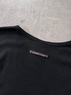 Jean Paul Gaultier Vintage Face Print Long Sleeve Black Men - M