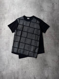 2018 Comme des Garcons Homme Plus Asymmetrical Brick T-shirt Black Grey Men - S
