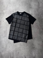 2018 Comme des Garcons Homme Plus Asymmetrical Brick T-shirt Black Grey Men - S