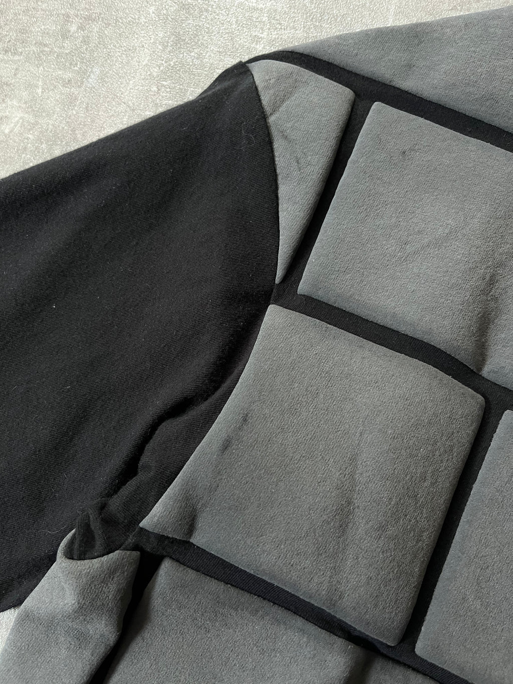 2018 Comme des Garcons Homme Plus Asymmetrical Brick T-shirt Black Grey Men - S