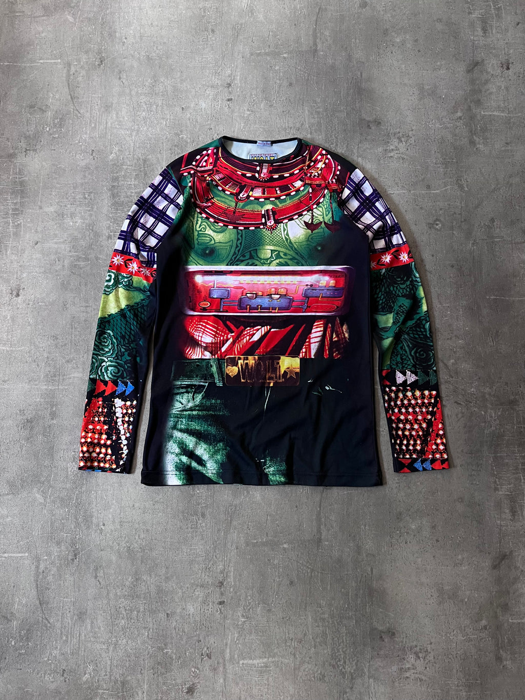 S/S 1996 Walter Van Beirendonck W&LT Alien Long Sleeve Multicolor Men - L