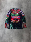 S/S 1996 Walter Van Beirendonck W&LT Alien Long Sleeve Multicolor Men - L