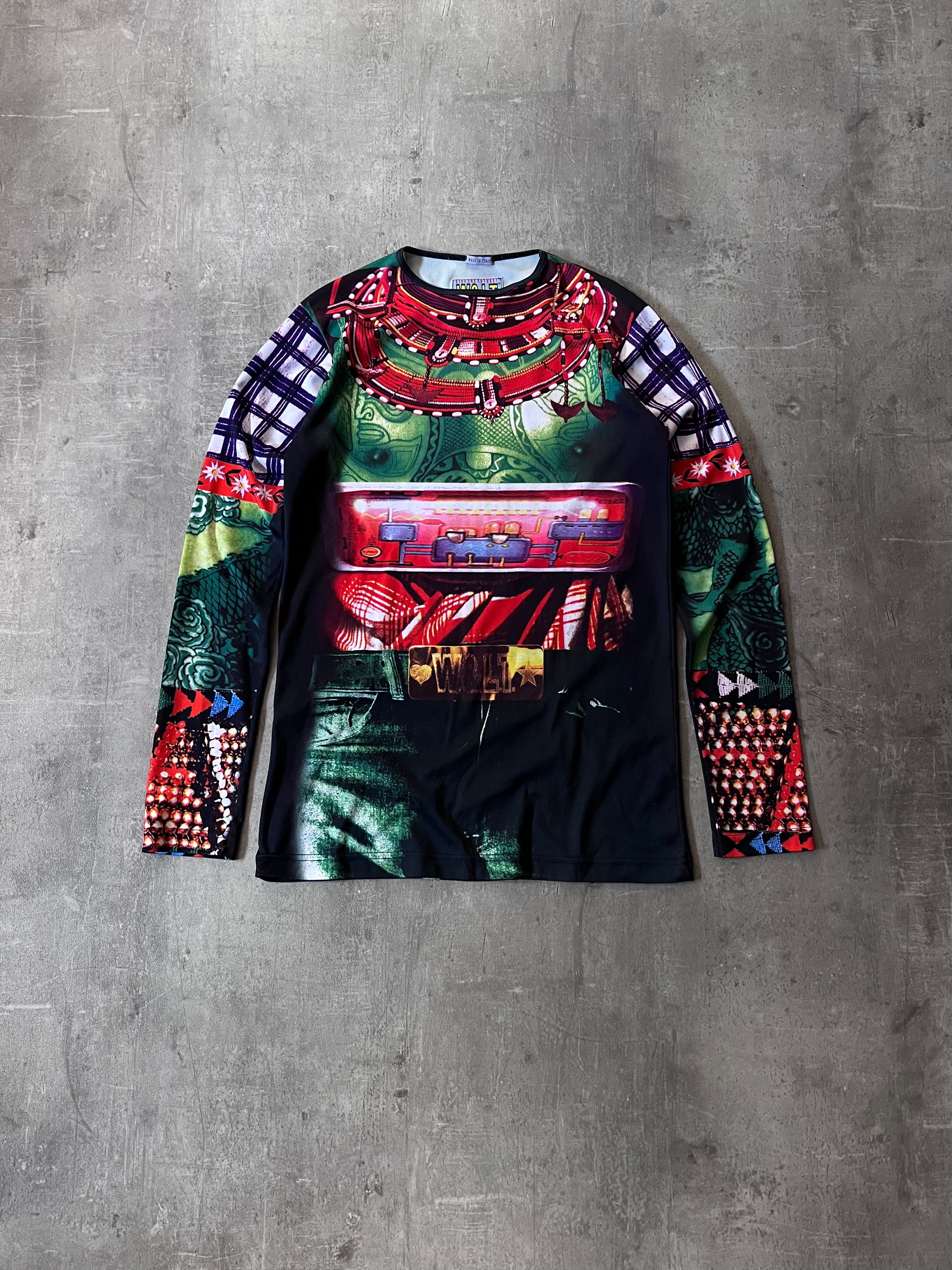 S/S 1996 Walter Van Beirendonck W&LT Alien Long Sleeve Multicolor Men - L