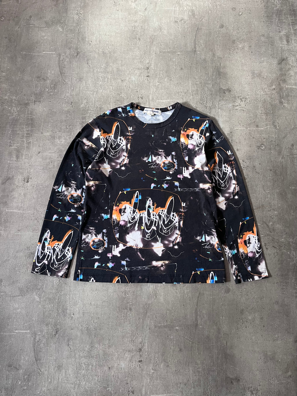 F/W 2020 Comme des Garcons Shirt x Futura Long Sleeve Black Men - M