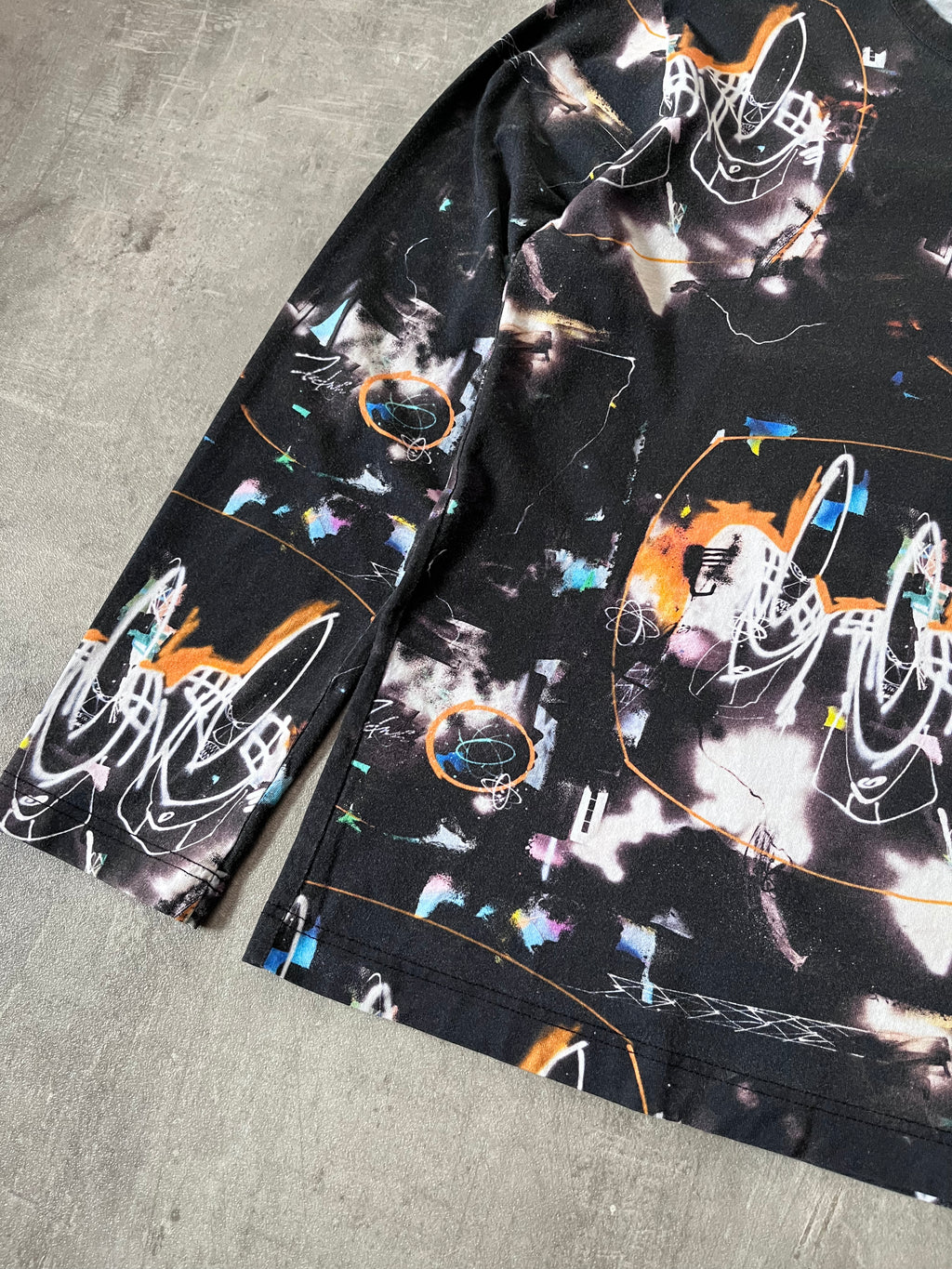 F/W 2020 Comme des Garcons Shirt x Futura Long Sleeve Black Men - M