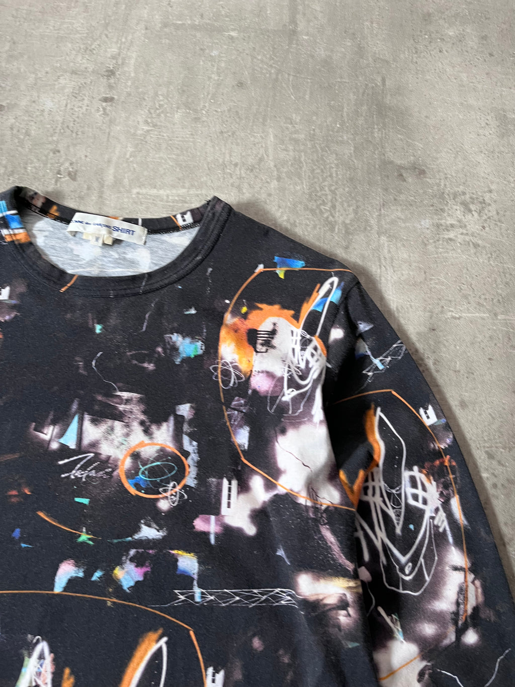 F/W 2020 Comme des Garcons Shirt x Futura Long Sleeve Black Men - M