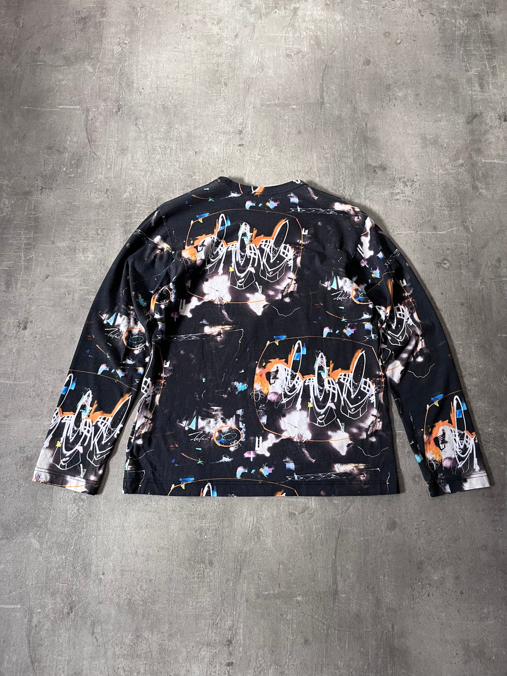 F/W 2020 Comme des Garcons Shirt x Futura Long Sleeve Black Men - M