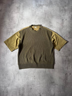 S/S 2018 Dries Van Noten Oversized Knitted T-shirt Green Men - M