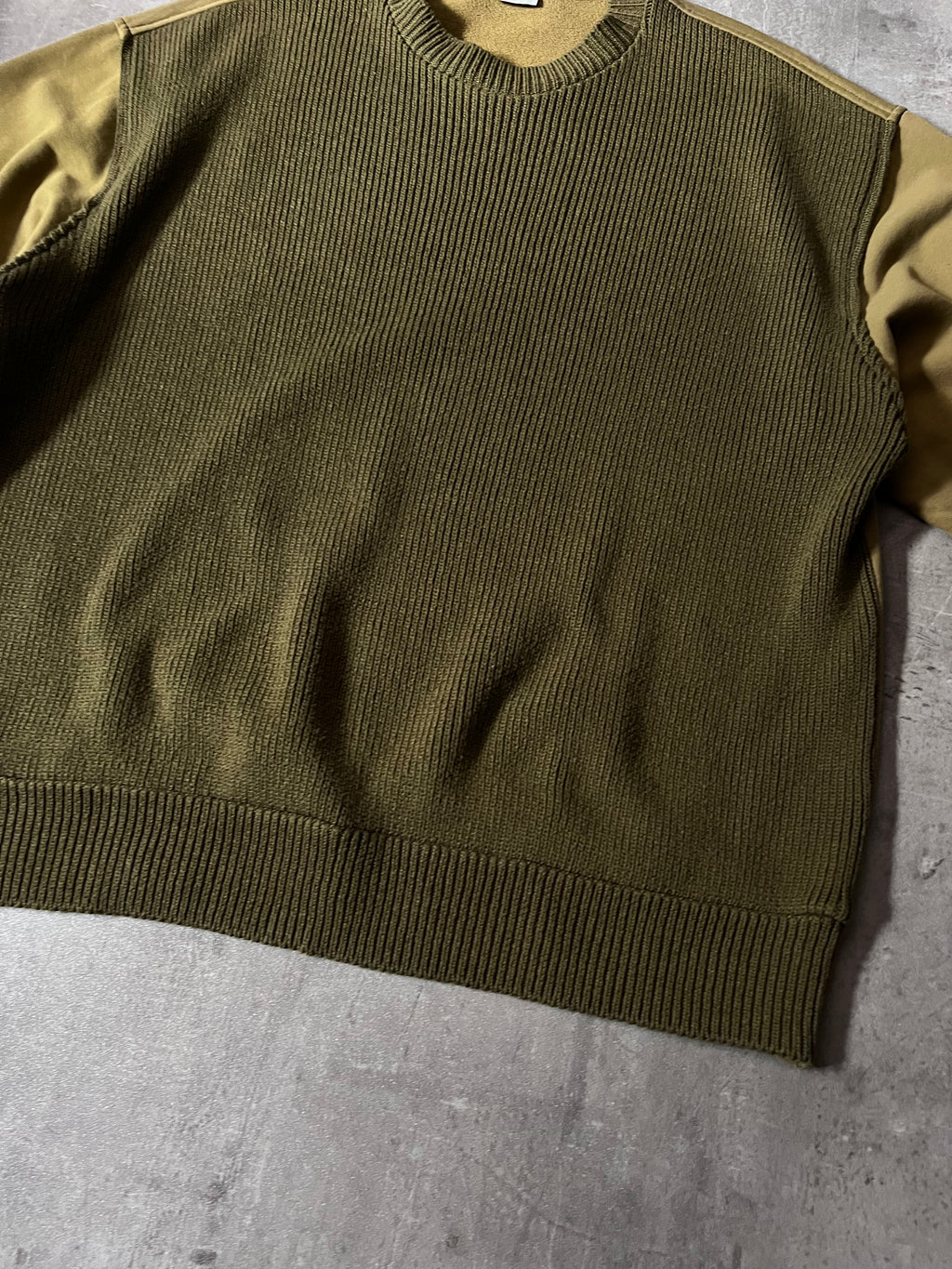 S/S 2018 Dries Van Noten Oversized Knitted T-shirt Green Men - M