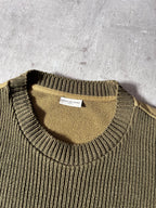 S/S 2018 Dries Van Noten Oversized Knitted T-shirt Green Men - M