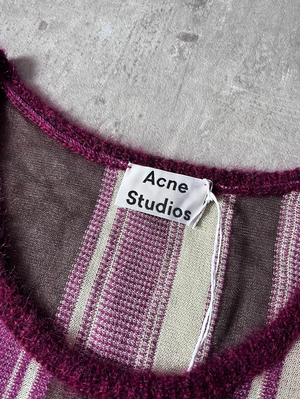 Acne Studios Striped Wool Mohair Tank Top Multicolor Men - M