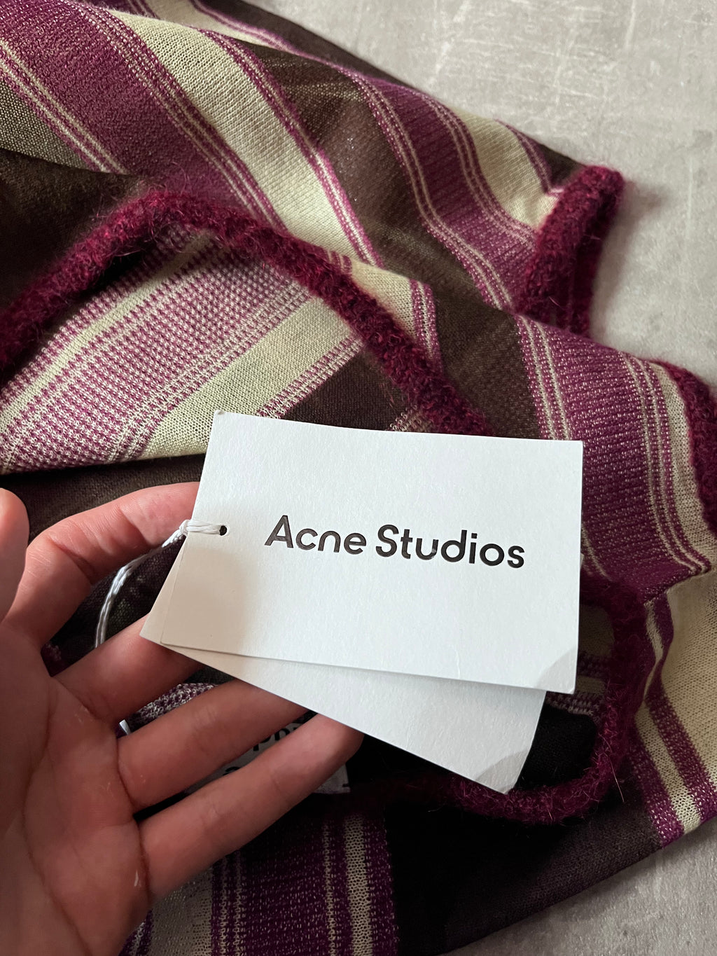Acne Studios Striped Wool Mohair Tank Top Multicolor Men - M
