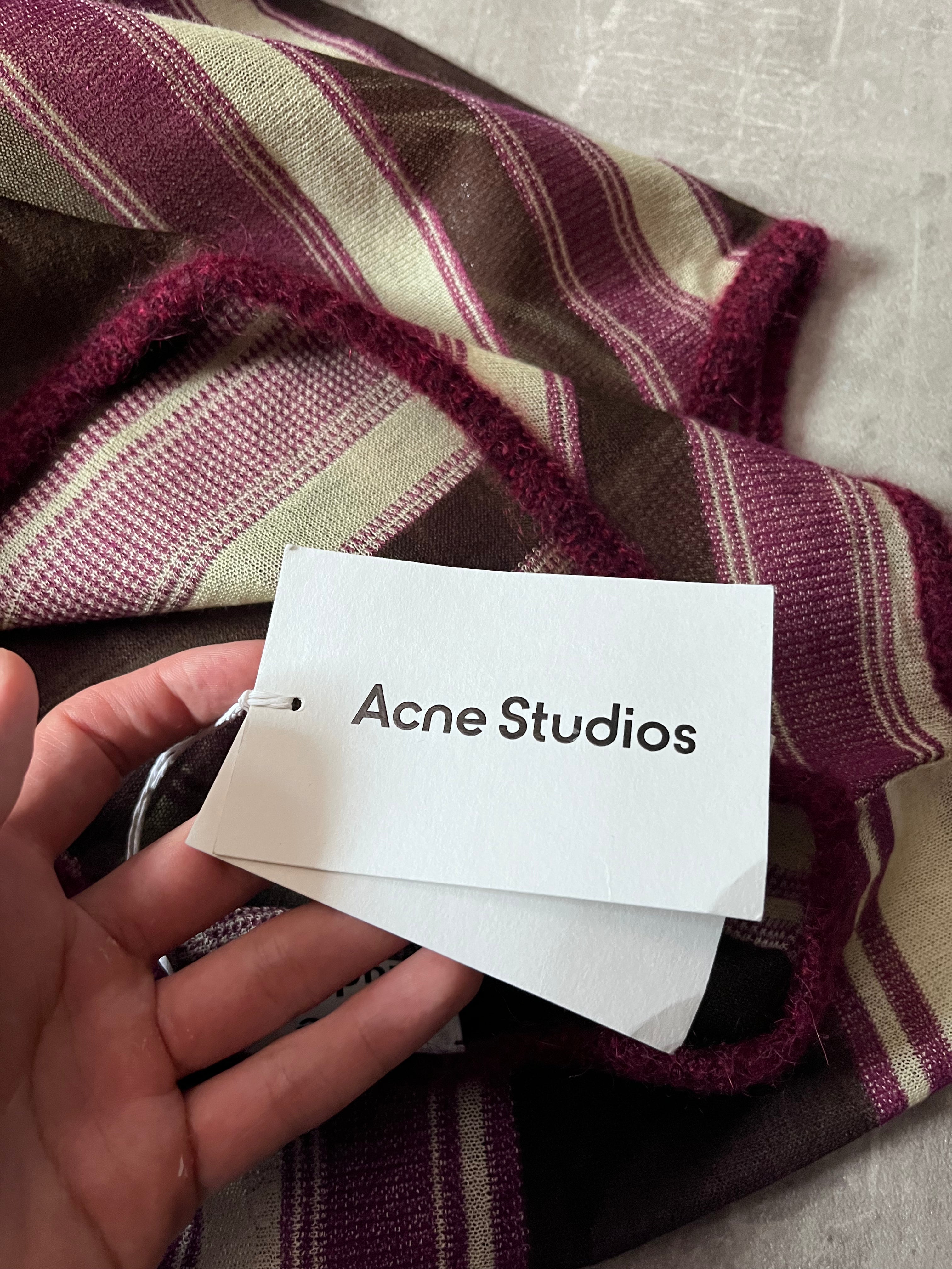 Acne Studios Striped Wool Mohair Tank Top Multicolor Men - M