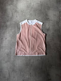Jil Sander Polyurethan Zip Tank Top Pink White Men - S