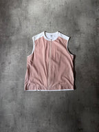 Jil Sander Polyurethan Zip Tank Top Pink White Men - S
