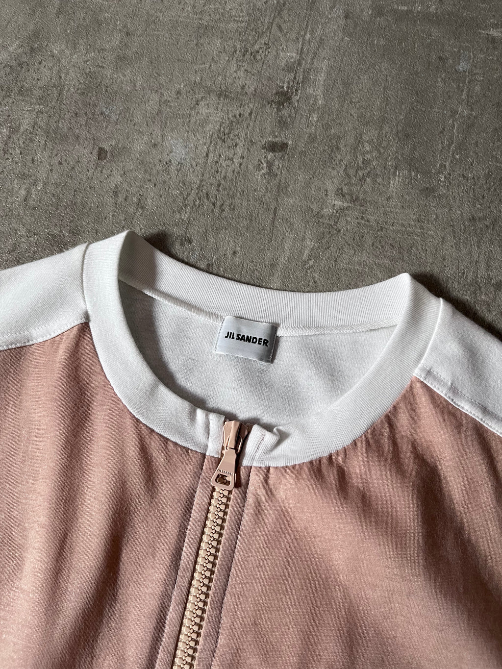 Jil Sander Polyurethan Zip Tank Top Pink White Men - S