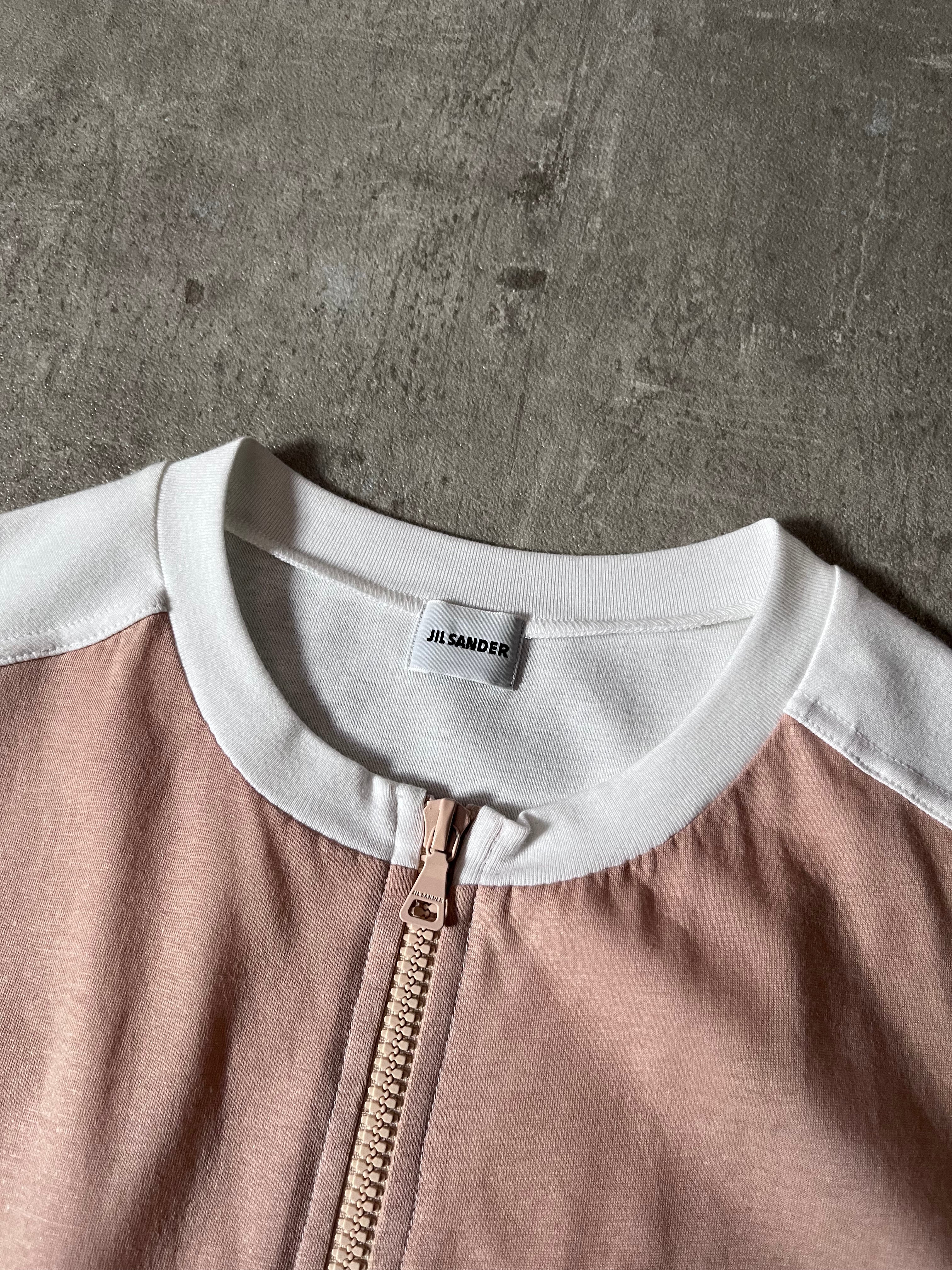 Jil Sander Polyurethan Zip Tank Top Pink White Men - S