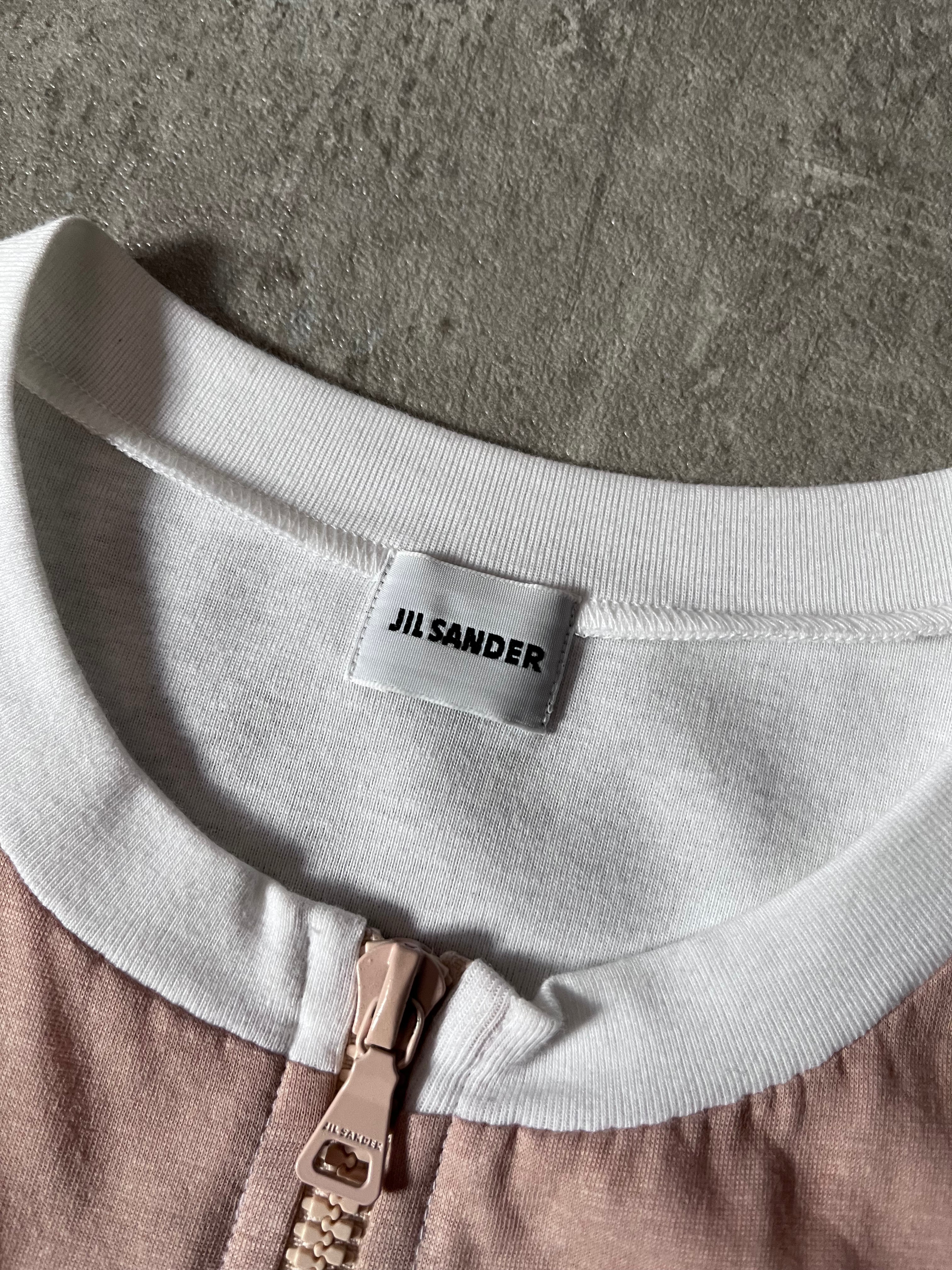Jil Sander Polyurethan Zip Tank Top Pink White Men - S