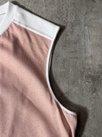 Jil Sander Polyurethan Zip Tank Top Pink White Men - S