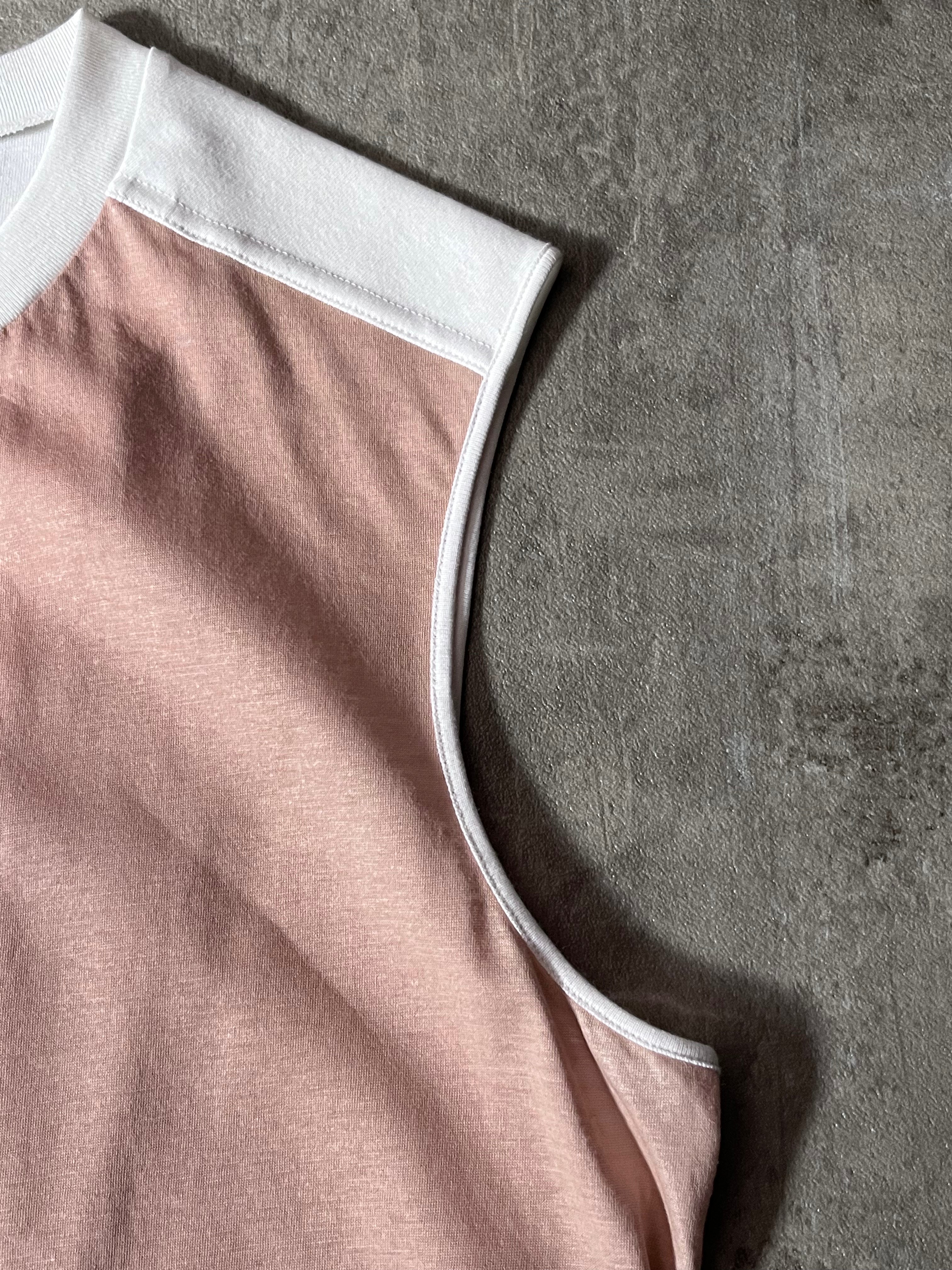 Jil Sander Polyurethan Zip Tank Top Pink White Men - S