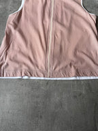 Jil Sander Polyurethan Zip Tank Top Pink White Men - S