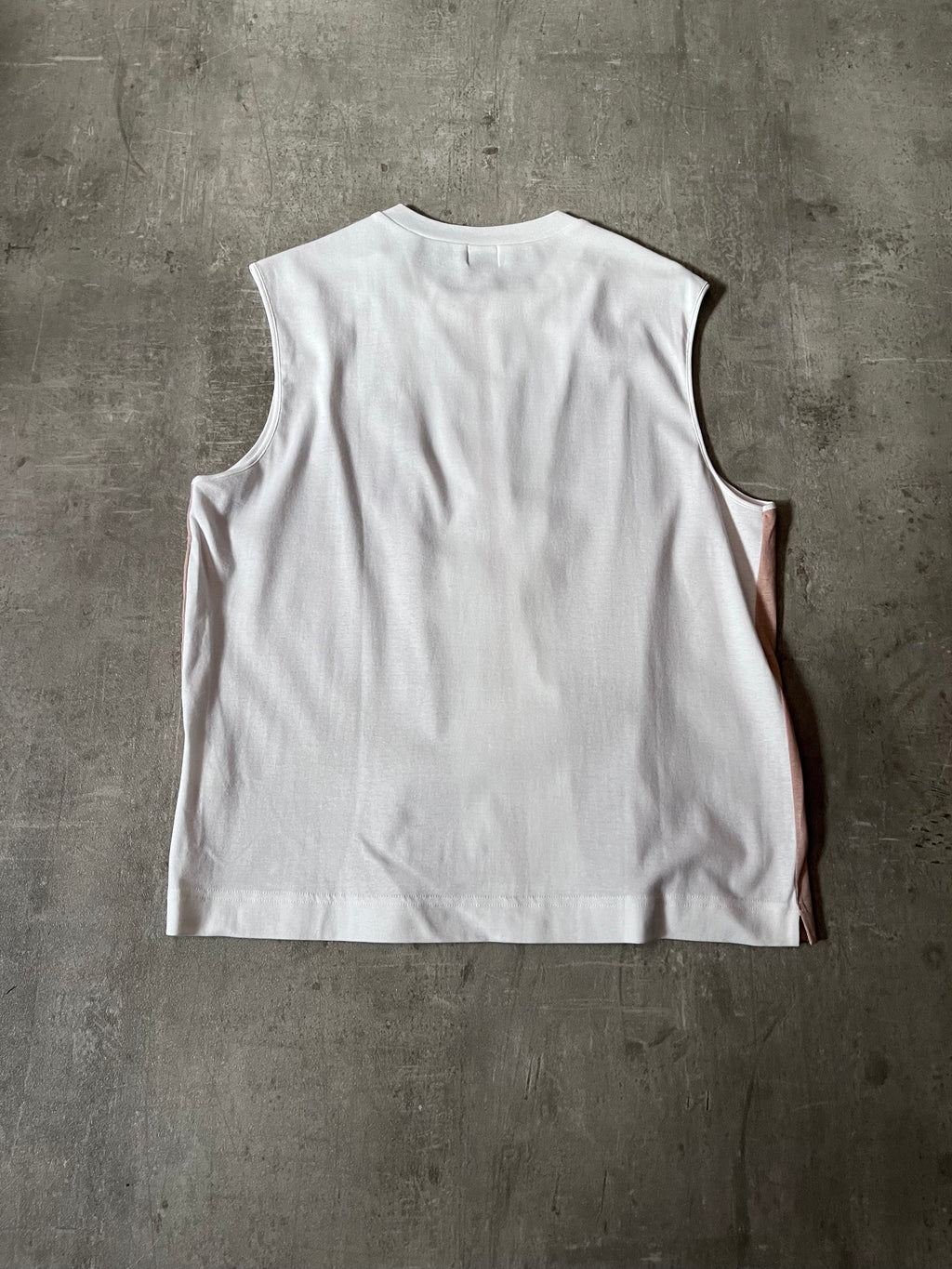 Jil Sander Polyurethan Zip Tank Top Pink White Men - S