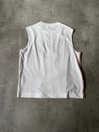 Jil Sander Polyurethan Zip Tank Top Pink White Men - S