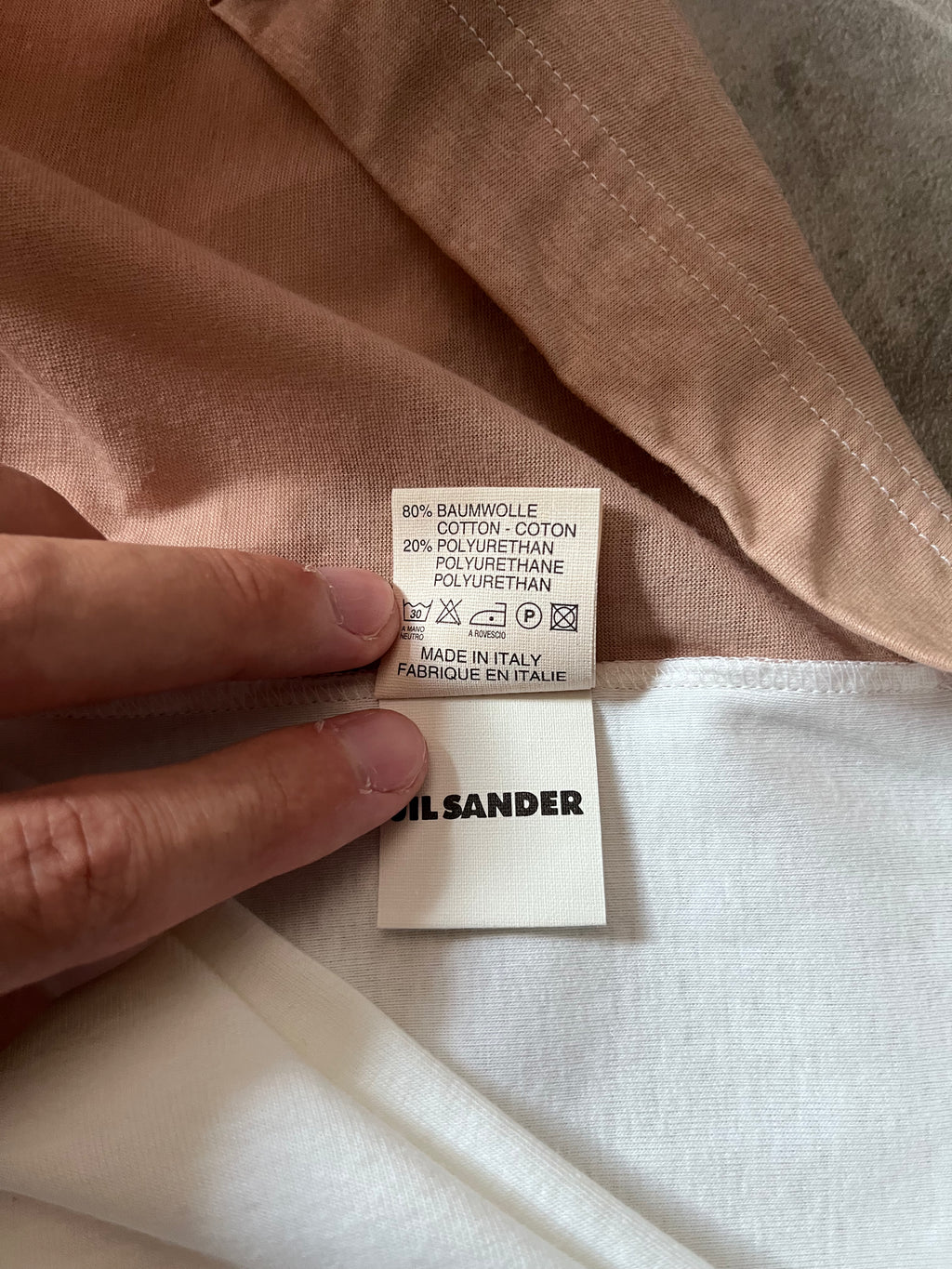 Jil Sander Polyurethan Zip Tank Top Pink White Men - S